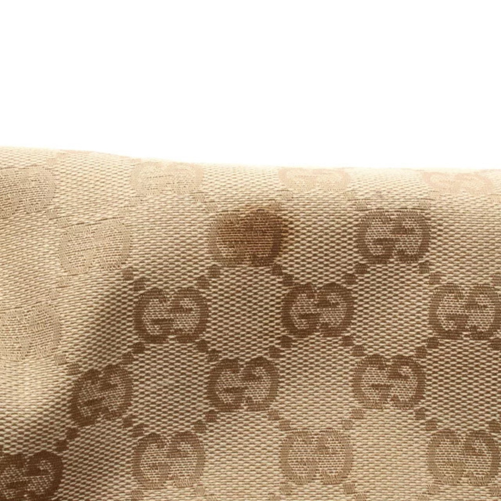 Gucci Multicolor Beige Crystal Red Leather Bag GG Canvas Tote Tan Red - Picture 10 of 10